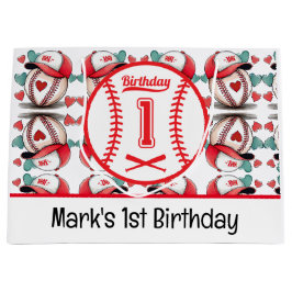 Baseball 1e verjaardag groot cadeauzakje