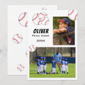 Baseball 2 Foto Memory Mate Kaart (Voorkant / Achterkant)