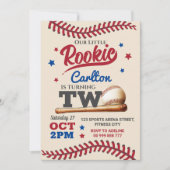 Baseball 2e Invitation anniversaire (Devant)