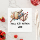 Baseball 50th Birthday Party Servet (Insitu)