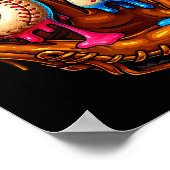 Baseball 67 Six Seven Funny 6 7 Meme Gen Alpha Mem Poster (Hoek)