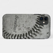 Baseball à peine coque pour iphone (Dos (Horizontal))