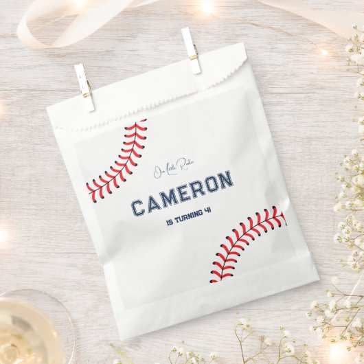 Baseball à thème Anniversaire Favoriser les sacs (Coupé)