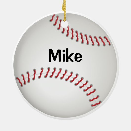 Baseball - aangepast ornament (Achterkant)