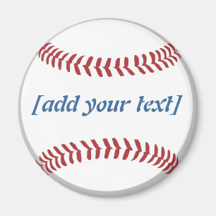 Baseball [aangepaste tekst] magneet