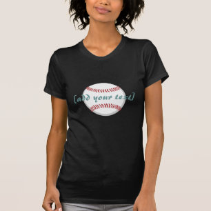 Baseball [aangepaste tekst] t-shirt