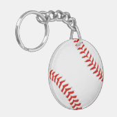 Baseball Acrylische Sleutelhanger (Voorkant Links)