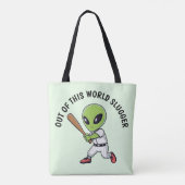 Baseball Alien Draagtas (Achterkant)