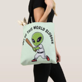 Baseball Alien Draagtas (Dichtbij)