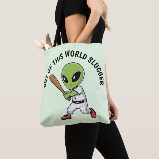 Baseball Alien Draagtas (Dichtbij)