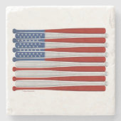 Baseball America (VS) Stone Onderzetter (Voorkant)