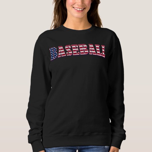 Baseball American Flag  Baseball Trui (Voorkant)