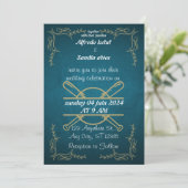 Baseball amour sport Thème Mariage Invitations (Debout devant)