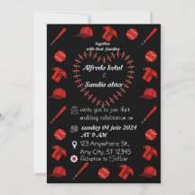 Baseball amour sport Thème Mariage Invitations