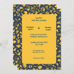 Baseball amour sport Thème Mariage Invitations