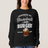 Baseball And Burger Women Baseball Player Trui (Voorkant)