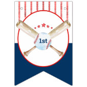 Baseball Anniversaire Fête Drapeaux (Premier drapeau)