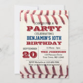 Baseball Anniversaire Toute Occasion Invitation (Devant)