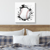 Baseball Apparel - Baseball Canvas Afdruk (Insitu (Slaapkamer))