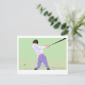 Baseball Art Briefkaart (Staand voorkant)