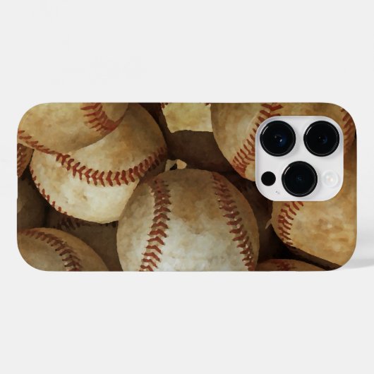 Baseball Art iPhone Case-Mate iPhone Case (Achterkant (horizontaal))