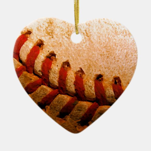 Baseball Art Keramisch Ornament (Voorkant)