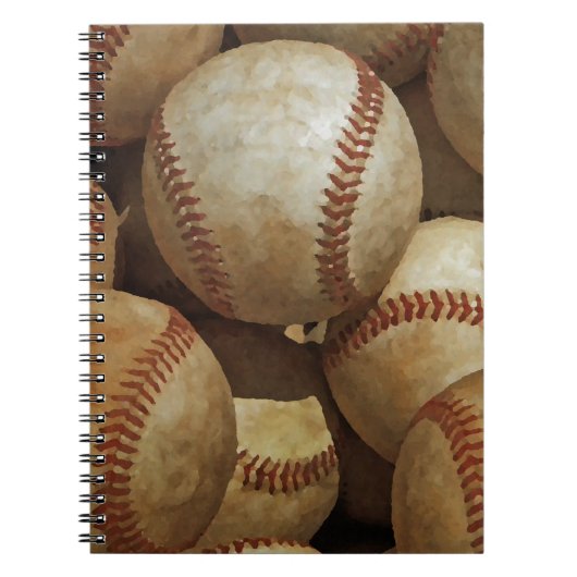 Baseball Art Notitieboek (Voorkant)