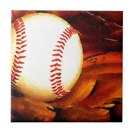 Baseball Art Tegeltje (Voorkant)