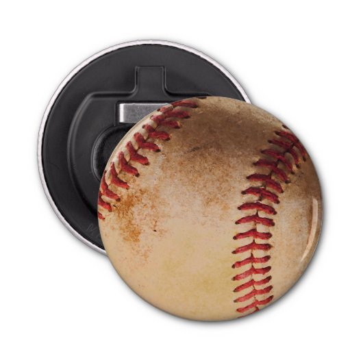 Baseball Artwork Button Flesopener (Voorkant)