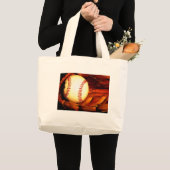 Baseball Artwork Grote Tote Bag (Voorkant (product))