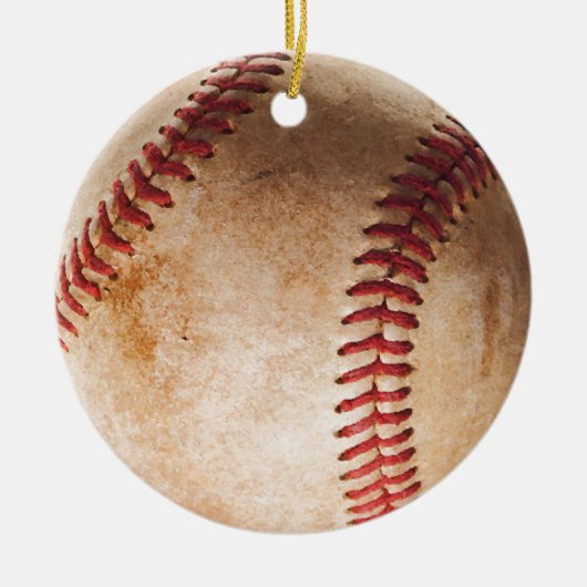 Baseball Artwork Keramisch Ornament (Voorkant)