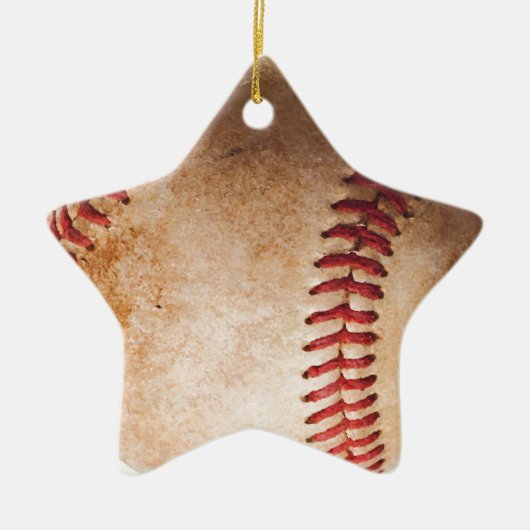 Baseball Artwork Keramisch Ornament (Voorkant)
