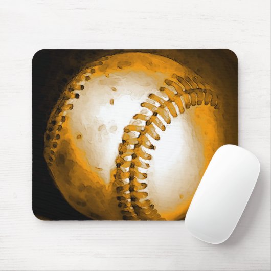 Baseball Artwork Muismat (Met muis)