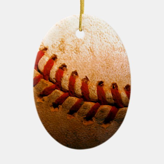 Baseball Artwork Ornament (Voorkant)