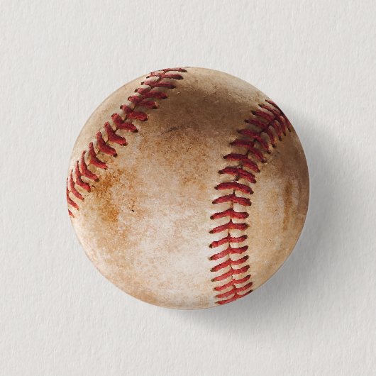 Baseball Artwork Ronde Button 3,2 Cm (Voorkant)