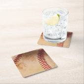 Baseball Artwork  Vierkante Kartonnen Onderzetter (Insitu)