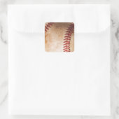 Baseball Artwork Vierkante Sticker (Tas)
