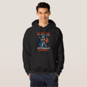 Baseball Astronaut  Baseball Player Sport Outerspa Hoodie (Voorkant volledig)