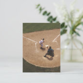 Baseball at Home Bord Briefkaart (Staand voorkant)