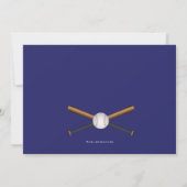 Baseball, Baby Boy Douche Carte de remerciements (Dos)