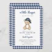 Baseball Baby Shower Boy Invitation (Devant / Derrière)