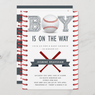 Baseball Baby shower Kaart
