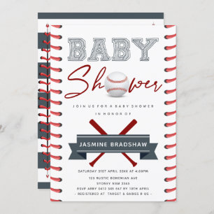 Baseball-Baby shower Kaart