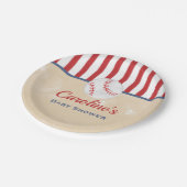 Baseball Baby shower Papier Bord (Gekanteld)