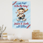 Baseball Baby shower Poster (Keuken)