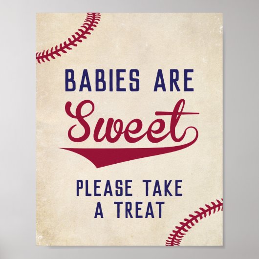 Baseball baby's zijn lekker. poster (Voorkant)