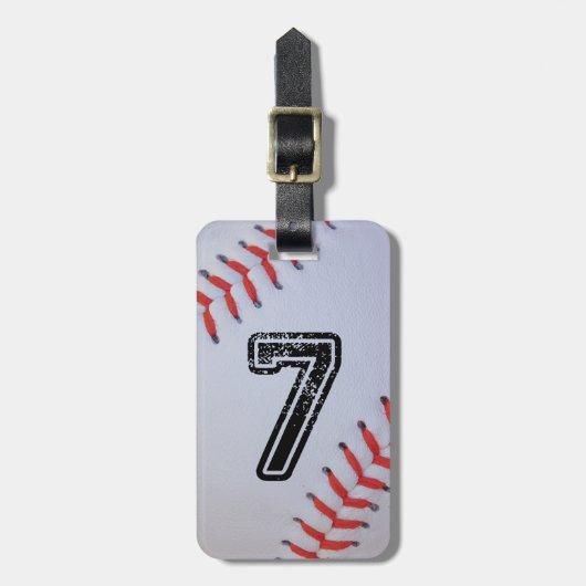 Baseball-bagage Bagagelabel (Voorkant verticaal)