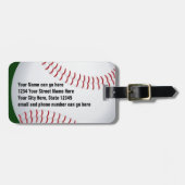  Baseball Bagagelabel (Voorkant horizontaal)