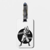 Baseball: Bagagelabel (Achterkant verticaal)