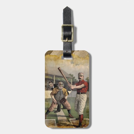 Baseball: Bagagelabel (Voorkant verticaal)